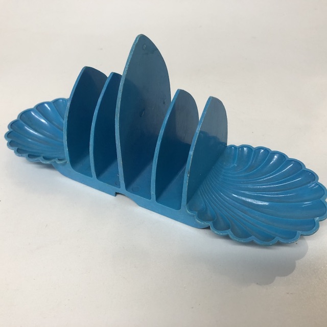 TOAST RACK, 1950s Blue Bessemer